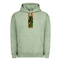 Pigment Oil Green dinosaur parasaurolophus pen wrap Urban Hoodie - Artiststas
