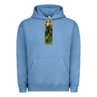 Pigment Pebble Blue dinosaur parasaurolophus pen wrap Urban Hoodie - Artiststas