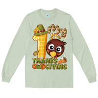 Matcha My 1st Thanksgiving with turkey Long Sleeve Tee - NancyCooperArtShop