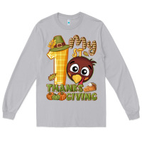 Moon Dust My 1st Thanksgiving with turkey Long Sleeve Tee - NancyCooperArtShop