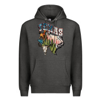 Charcoal Heather Texas 4th of July Premium Hoodie - FaDigitalArtStudio