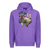 Purple Texas 4th of July Premium Hoodie - FaDigitalArtStudio