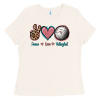 Bone Peace Love Volleyball Ladies Tee - Jasminsmagicworld