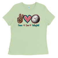 Matcha Peace Love Volleyball Ladies Tee - Jasminsmagicworld