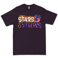 Plum stars and stripes Premium Tee - NancyCooperArtShop
