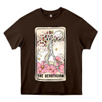 Chocolate Brown hair stylist Heavy Core Tee - MaliasSmallBusiness