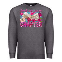 Charcoal Heather Just One More Chapter Premium Sweatshirt - CowhideDigitalArt