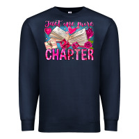 Navy Just One More Chapter Premium Sweatshirt - CowhideDigitalArt
