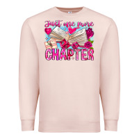 Pale Pink Just One More Chapter Premium Sweatshirt - CowhideDigitalArt