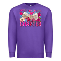 Purple Just One More Chapter Premium Sweatshirt - CowhideDigitalArt