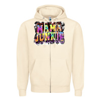 Sandshell Mama junkie Mother's Day Zipper Hoodie - FaDigitalArtStudio