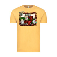 Vintage Mustard happy holidays gnomes Christmas Truck Vintage Tee - Bettercallsaul
