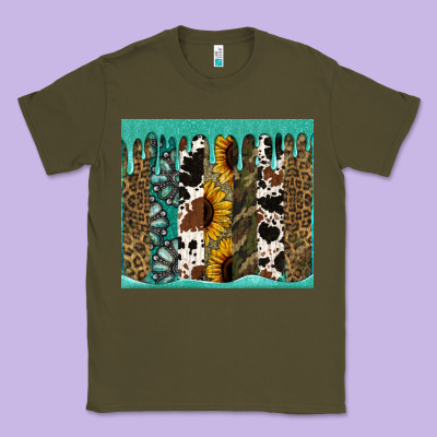 Western Brushstroke Tumbler Classic Tee Designed By Jasminsmagicworld