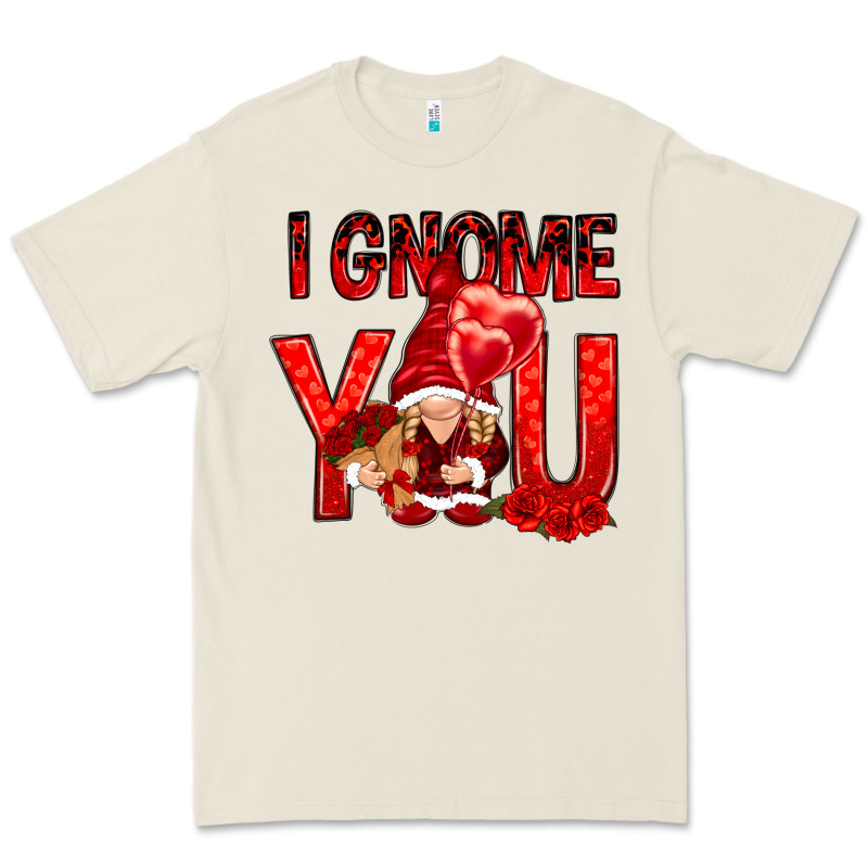 I Gnome You With Roses Premium Tee by NancyCooperArtShop | Teevron