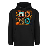 Black Fall Autumn Leopard Momo Heavyweight Hoodie - LillyAllenDesigns