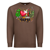 Chestnut Jolly Nurse Black Premium Sweatshirt - CowhideDigitalArt