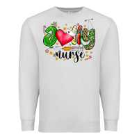 Dove Grey Jolly Nurse Black Premium Sweatshirt - CowhideDigitalArt