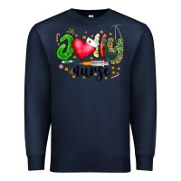 Navy Jolly Nurse Black Premium Sweatshirt - CowhideDigitalArt