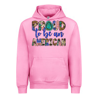 Fuchsia Pink proud to be an american Urban Hoodie - Artiststas