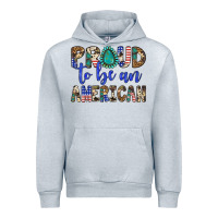 Heather Grey proud to be an american Urban Hoodie - Artiststas