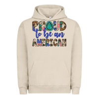 Pigment French Oak proud to be an american Urban Hoodie - Artiststas