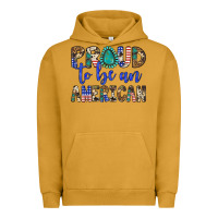 Pigment Peanut Butter proud to be an american Urban Hoodie - Artiststas