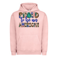 Pigment Salmon proud to be an american Urban Hoodie - Artiststas