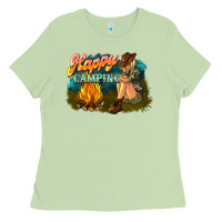 Matcha happy camping Ladies Tee - NancyCooperArtShop