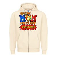 Sandshell Autism mom what's your superpower Mother's Day Zipper Hoodie - FaDigitalArtStudio