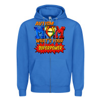 True Royal Autism mom what's your superpower Mother's Day Zipper Hoodie - FaDigitalArtStudio