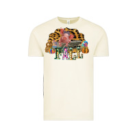 Vintage Arctic Fall Scene Pumpkin Watercolor Pig Wagon Serape Cheetah Vintage Tee - Bettercallsaul
