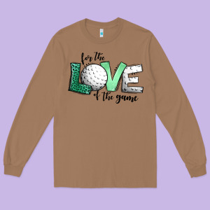 For The Love Of The Game Golf Long Sleeve Tee Designed By Jasminsmagicworld