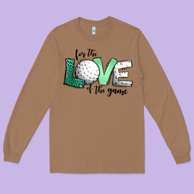 For The Love Of The Game Golf Long Sleeve Tee Designed By Jasminsmagicworld