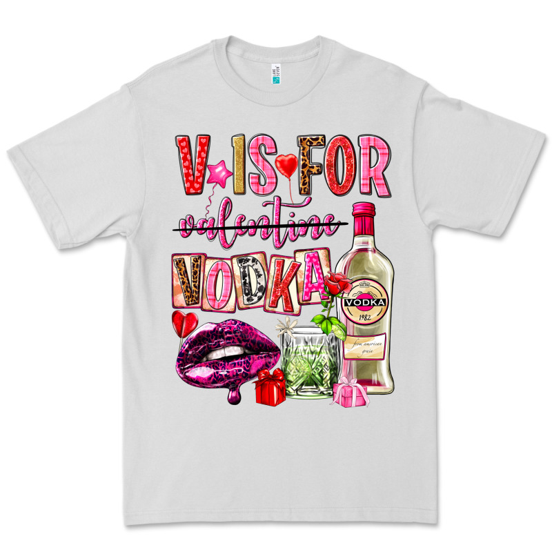 V Is For Vodka Premium Tee by NancyCooperArtShop | Teevron