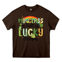 Chocolate Brown my class is full of lucky charms Heavy Core Tee - MaliasSmallBusiness
