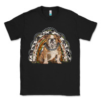 Black english bulldog rainbow Classic Tee - BarkalooDesign