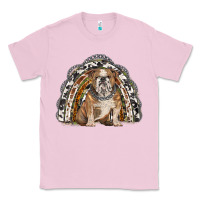 Bubblegum Pink english bulldog rainbow Classic Tee - BarkalooDesign