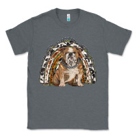 Charcoal Heather english bulldog rainbow Classic Tee - BarkalooDesign