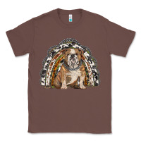 Chestnut english bulldog rainbow Classic Tee - BarkalooDesign