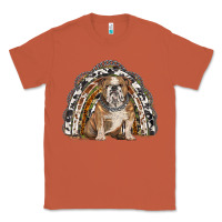 Copper english bulldog rainbow Classic Tee - BarkalooDesign