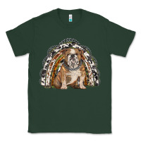 Sports Green english bulldog rainbow Classic Tee - BarkalooDesign