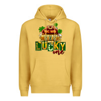 Antique Gold St. Patrick's lucky one Premium Hoodie - FaDigitalArtStudio