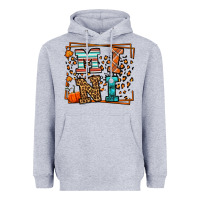 Heather Grey Fall Autumn Leopard Mini Heavyweight Hoodie - LillyAllenDesigns