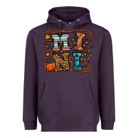 Plum Fall Autumn Leopard Mini Heavyweight Hoodie - LillyAllenDesigns