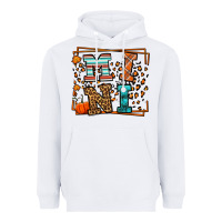 White Fall Autumn Leopard Mini Heavyweight Hoodie - LillyAllenDesigns