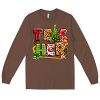 Chestnut teacher christmas Long Sleeve Tee - texasbilliewilder