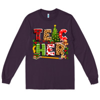 Plum teacher christmas Long Sleeve Tee - texasbilliewilder