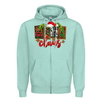 Seafoam Christmas Mama Claus Mother's Day Zipper Hoodie - FaDigitalArtStudio