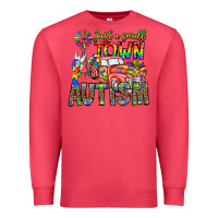 Cardinal Just a Girl Small Town Autism Premium Sweatshirt - CowhideDigitalArt