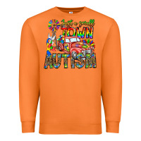 Carrot Just a Girl Small Town Autism Premium Sweatshirt - CowhideDigitalArt